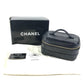 CHANEL Handbag leather black CC COCO Mark logo Bicolore Matelasse Quilting