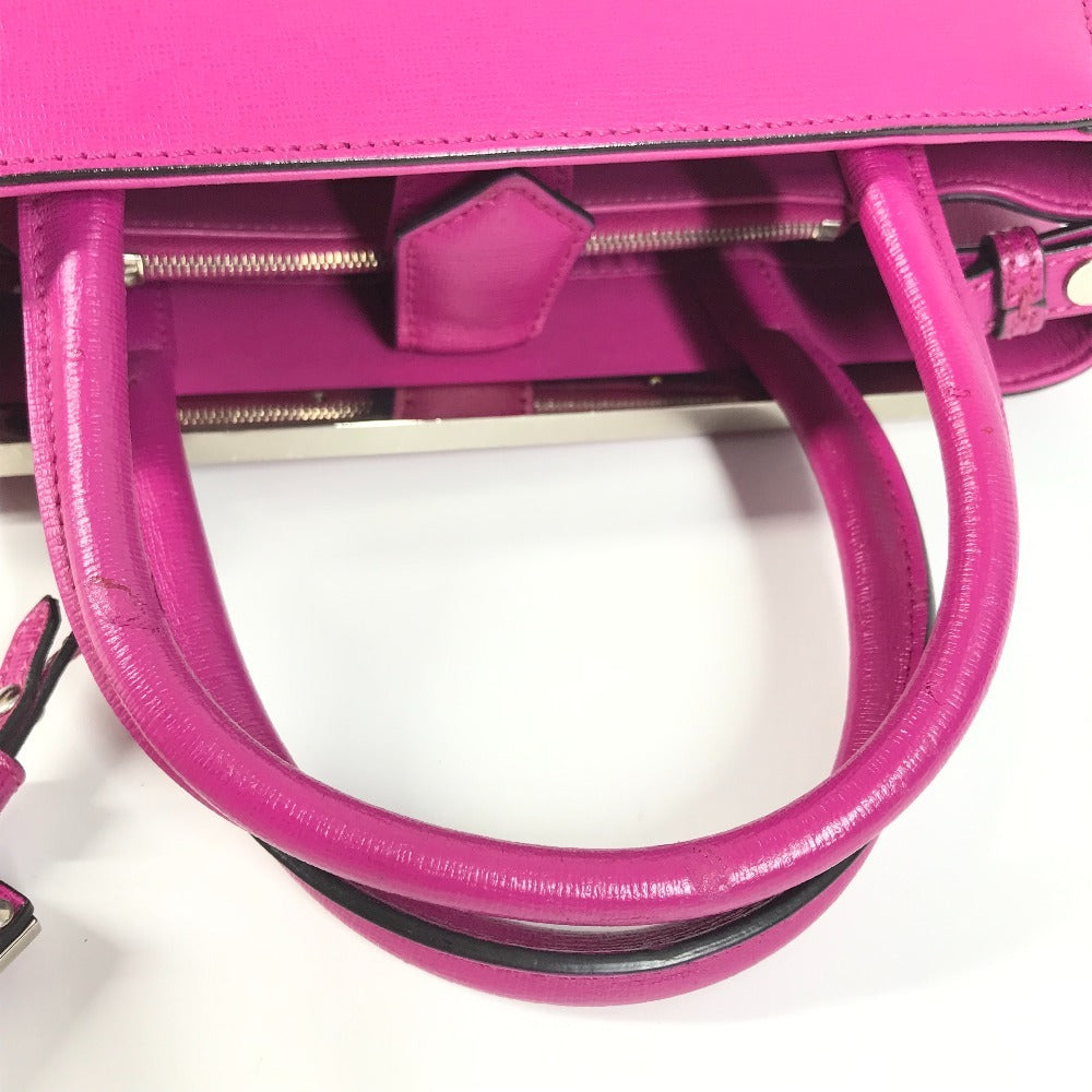 FENDI Handbag 8BH253 leather purple Petite to Jules