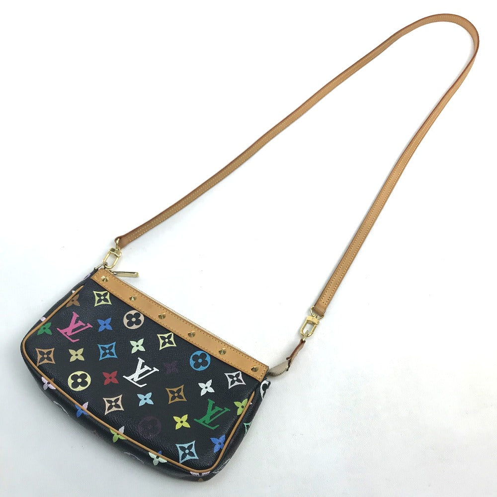LOUIS VUITTON Pouch M92648 Monogram canvas Black x multicolor Monogram multicolor Pochette Accessoires Women Used Authentic