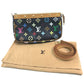 LOUIS VUITTON Pouch M92648 Monogram canvas Black x multicolor Monogram multicolor Pochette Accessoires Women Used Authentic