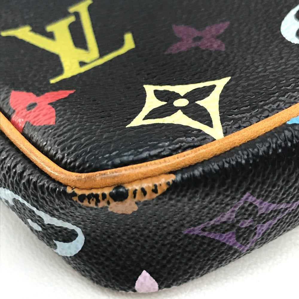 LOUIS VUITTON Pouch M92648 Monogram canvas Black x multicolor Monogram multicolor Pochette Accessoires Women Used Authentic