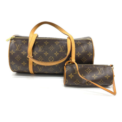 LOUIS VUITTON Shoulder Bag M51385 Monogram canvas Brown Monogram Papillon 30 with pouch Women Used Authentic