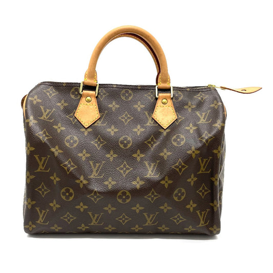 LOUIS VUITTON Boston Duffel bag M41526 Monogram canvas Brown Monogram Speedy 30 Women Used Authentic