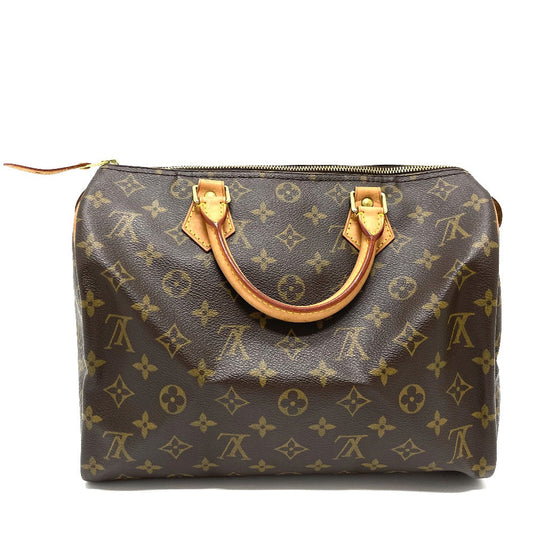 LOUIS VUITTON Boston Duffel bag M41526 Monogram canvas Brown Monogram Speedy 30 Women Used Authentic