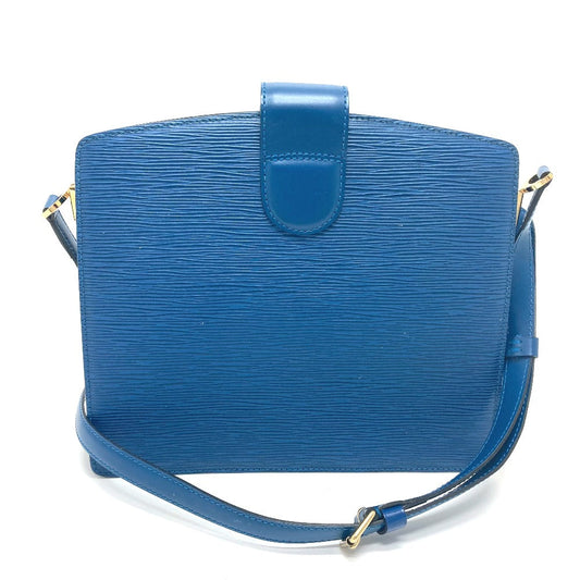 LOUIS VUITTON Shoulder Bag M52345 Epi Leather blue Epi Capuchin Women Used Authentic