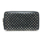Christian Louboutin Long Wallet Purse 1175099 leather black Spike studs Panettone Women Used Authentic