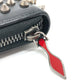 Christian Louboutin Long Wallet Purse 1175099 leather black Spike studs Panettone Women Used Authentic
