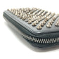 Christian Louboutin Long Wallet Purse 1175099 leather black Spike studs Panettone Women Used Authentic