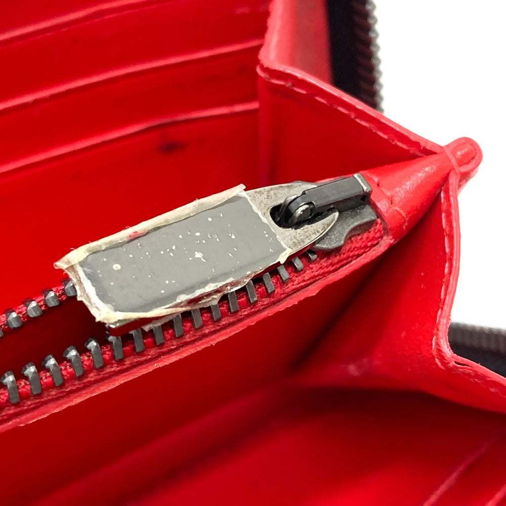 Christian Louboutin Long Wallet Purse 1175099 leather black Spike studs Panettone Women Used Authentic