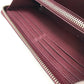 LOUIS VUITTON Long Wallet Purse M67540 leather Orange beige type Zippy Rock Me Women Used Authentic