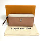 LOUIS VUITTON Long Wallet Purse M67540 leather Orange beige type Zippy Rock Me Women Used Authentic