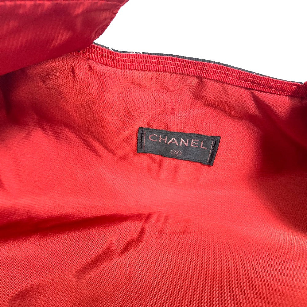 CHANEL Garment bag Nylon black Travel line Women Used Authentic