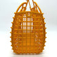 FENDI Handbag 8GH389 Plastic, Leather Orange type bag Bucket medium Women Used Authentic
