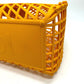 FENDI Handbag 8GH389 Plastic, Leather Orange type bag Bucket medium Women Used Authentic