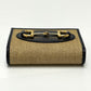 GUCCI Trifold wallet 621887 Canvas / leather beige Horsebit Women Used Authentic