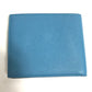 GUCCI Folded wallet 658681 leather blue logo Wallet mens Used Authentic