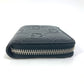 GUCCI Coin case 657571 leather black GG emboss L-shaped fastener mens Used Authentic