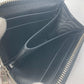 GUCCI Coin case 657571 leather black GG emboss L-shaped fastener mens Used Authentic