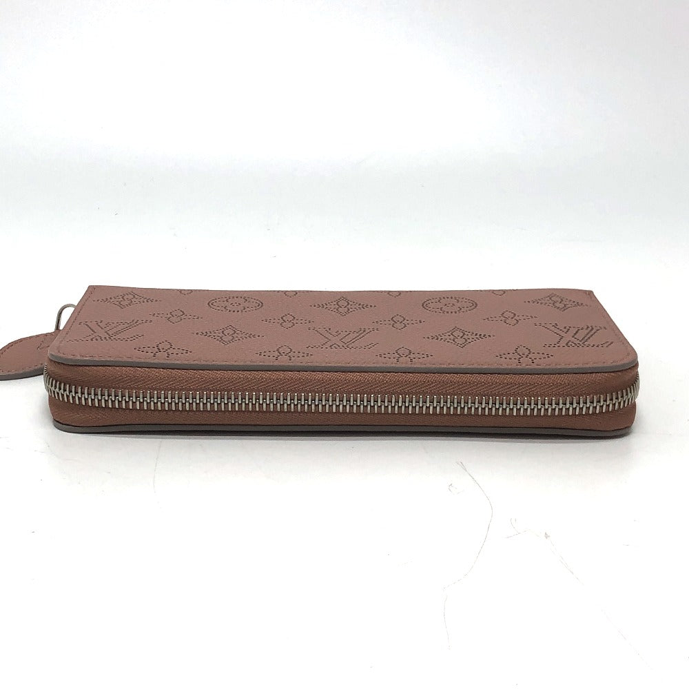 LOUIS VUITTON Long Wallet Purse M61868 Monogram Mahina pink Monogram Mahina Zippy wallet Women Used Authentic