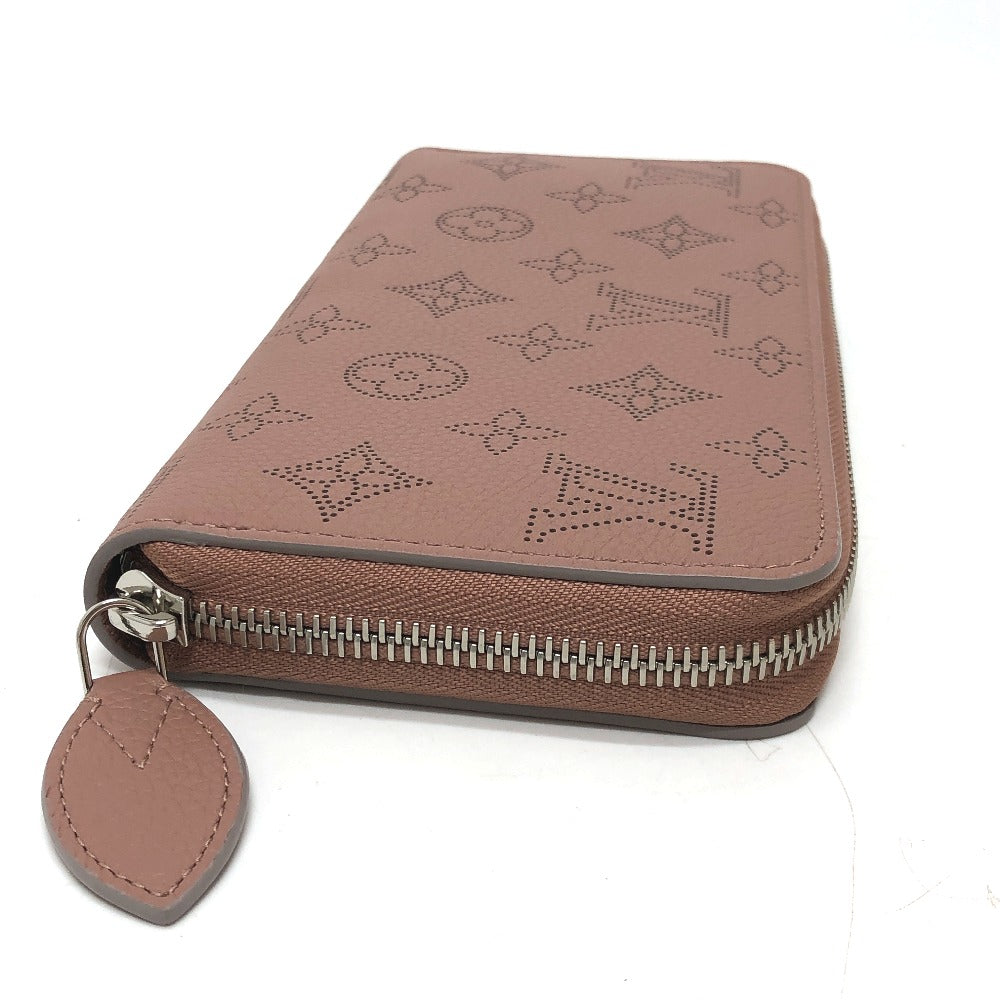 LOUIS VUITTON Long Wallet Purse M61868 Monogram Mahina pink Monogram Mahina Zippy wallet Women Used Authentic
