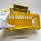 FENDI Handbag 8BH389 plastic yellow Medium basket Women Used Authentic