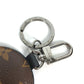LOUIS VUITTON Bag charm M68307 Monogram canvas Blue x brown Monogram portocle padid