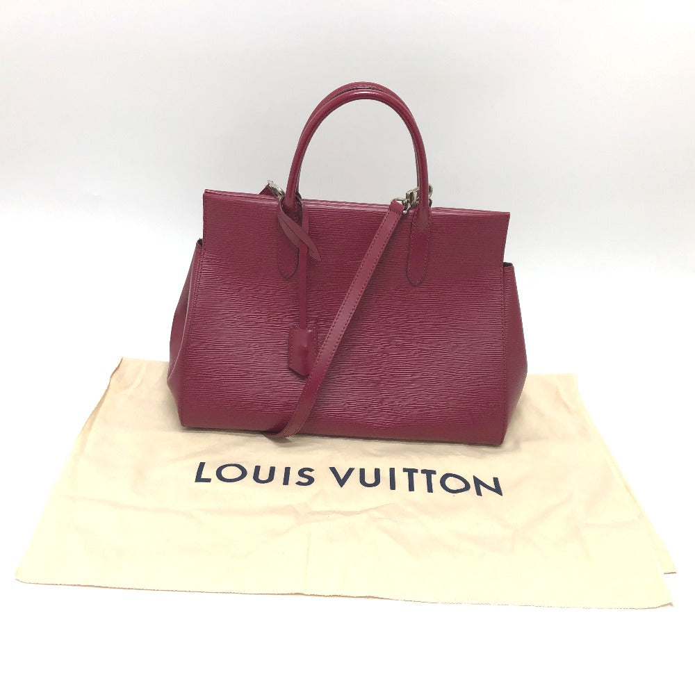 LOUIS VUITTON Handbag M94612 Epi Leather SilverMetal Marley MM Women Used Authentic