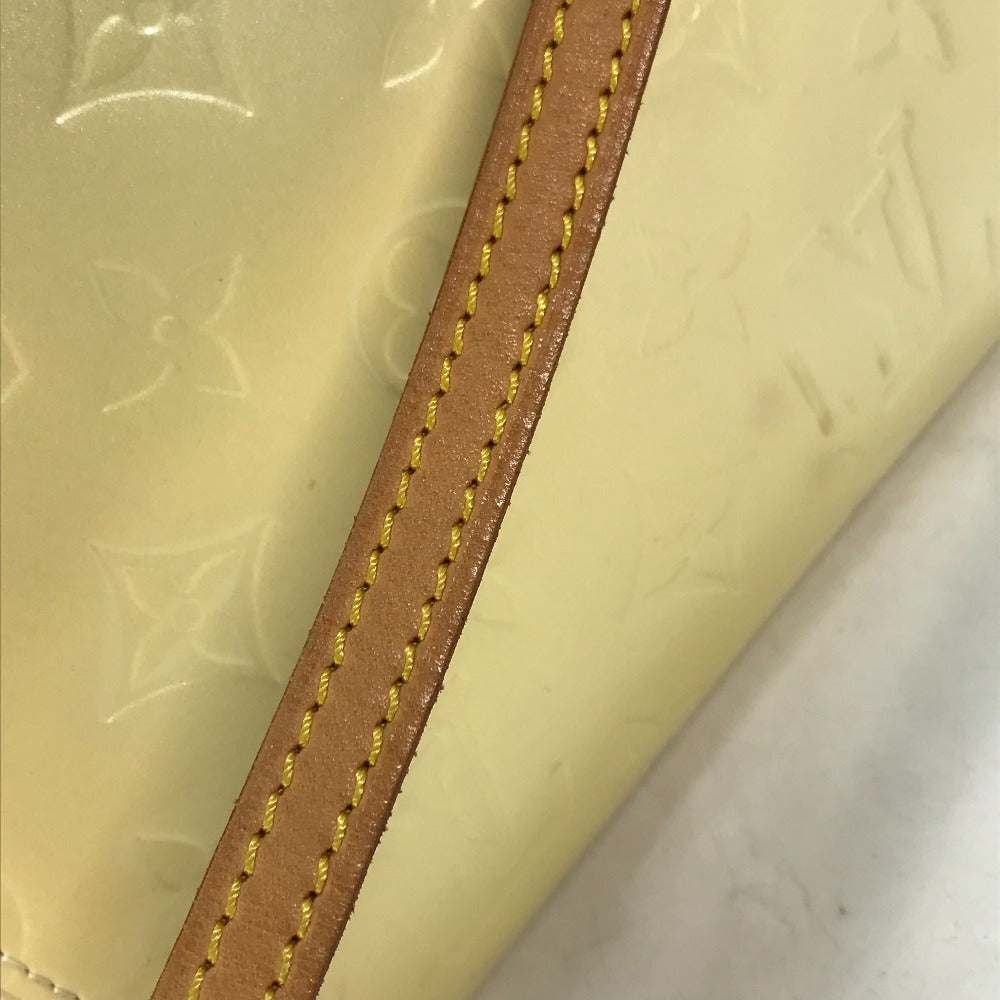 LOUIS VUITTON Shoulder Bag M91374 Monogram Vernis Canvas white Monogram Vernis Roxbury Drive Women Used Authentic