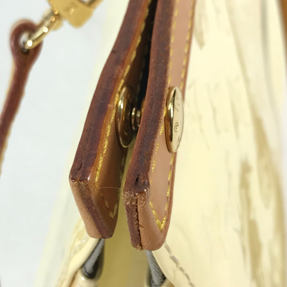 LOUIS VUITTON Shoulder Bag M91374 Monogram Vernis Canvas white Monogram Vernis Roxbury Drive Women Used Authentic