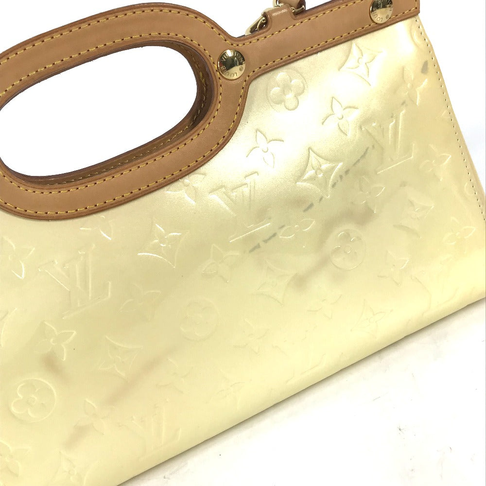 LOUIS VUITTON Shoulder Bag M91374 Monogram Vernis Canvas white Monogram Vernis Roxbury Drive Women Used Authentic