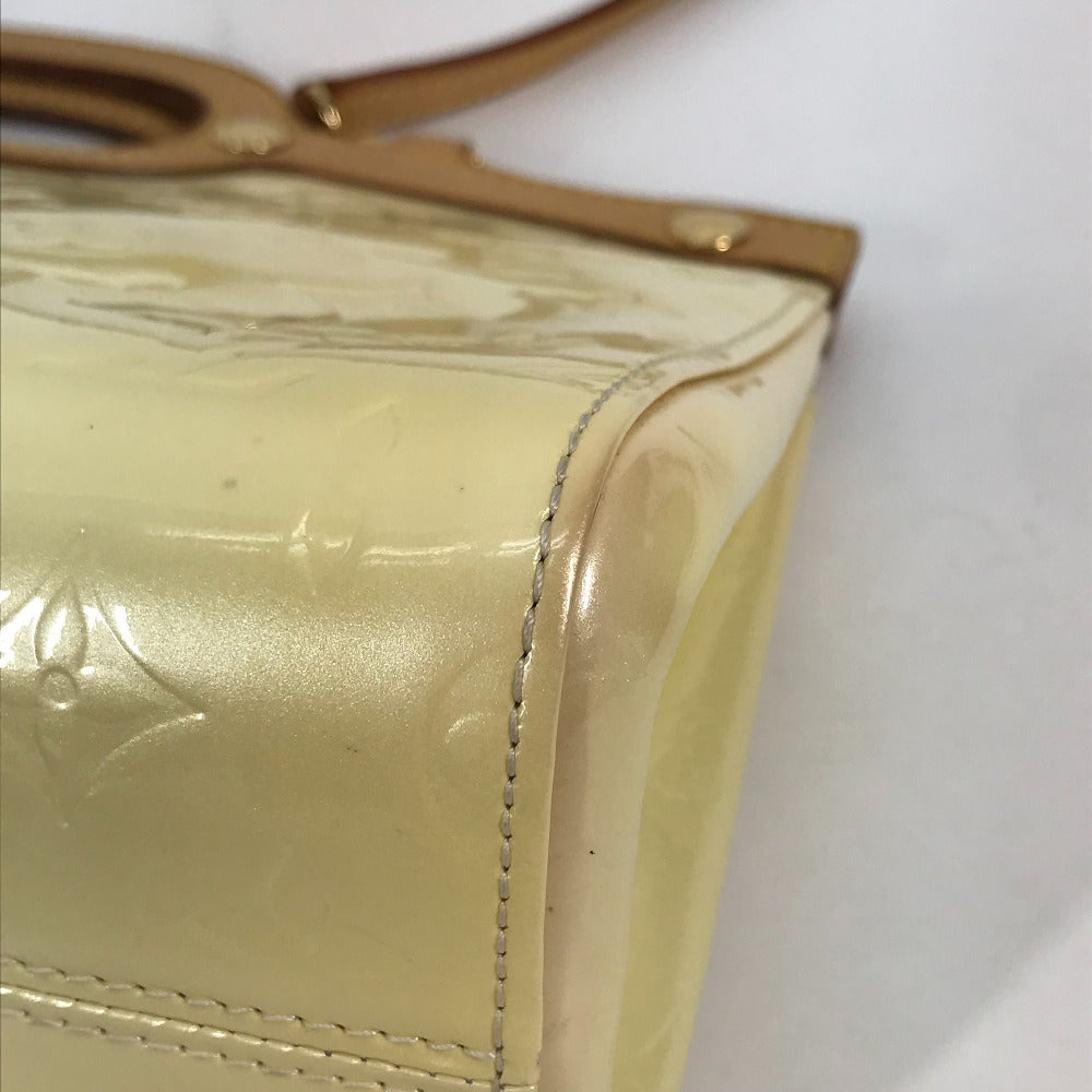 LOUIS VUITTON Shoulder Bag M91374 Monogram Vernis Canvas white Monogram Vernis Roxbury Drive Women Used Authentic