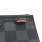 LOUIS VUITTON Coin case N60354 Damier Grafitto Canvas black Damier Grafitte Utility coin card holder mens Secondhand Authentic