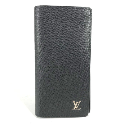 LOUIS VUITTON Long Wallet Purse  M30501 Taiga Leather black Taiga Portefeuille Blaza mens Secondhand Authentic