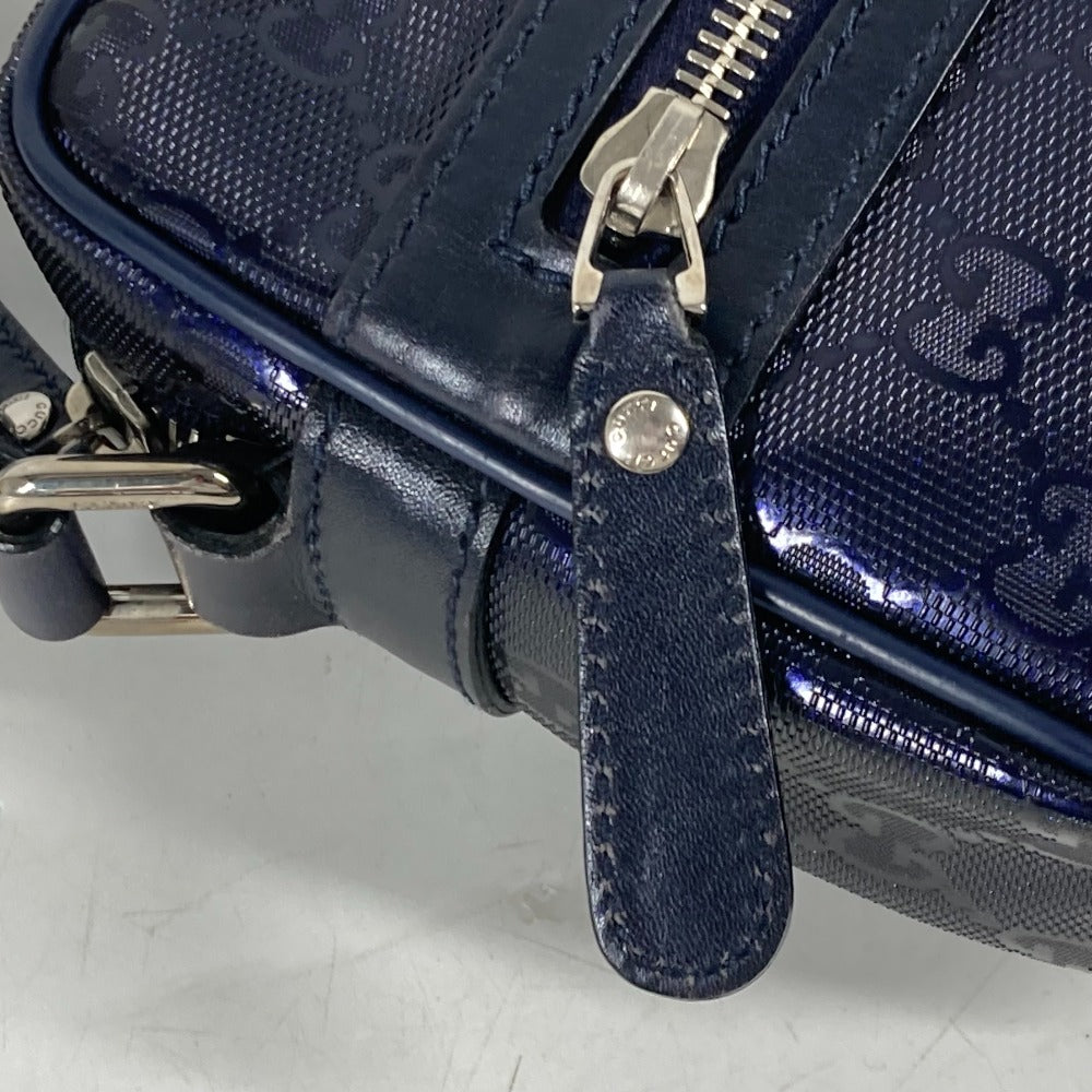 GUCCI Shoulder Bag 201447 GG Imprime, Leather blue GG implementation mens Used Authentic