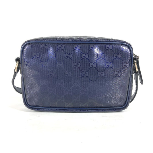GUCCI Shoulder Bag 201447 GG Imprime, Leather blue GG implementation mens Used Authentic