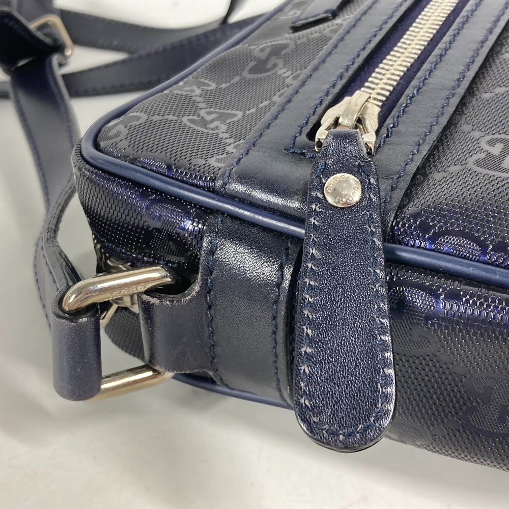 GUCCI Shoulder Bag 201447 GG Imprime, Leather blue GG implementation mens Used Authentic