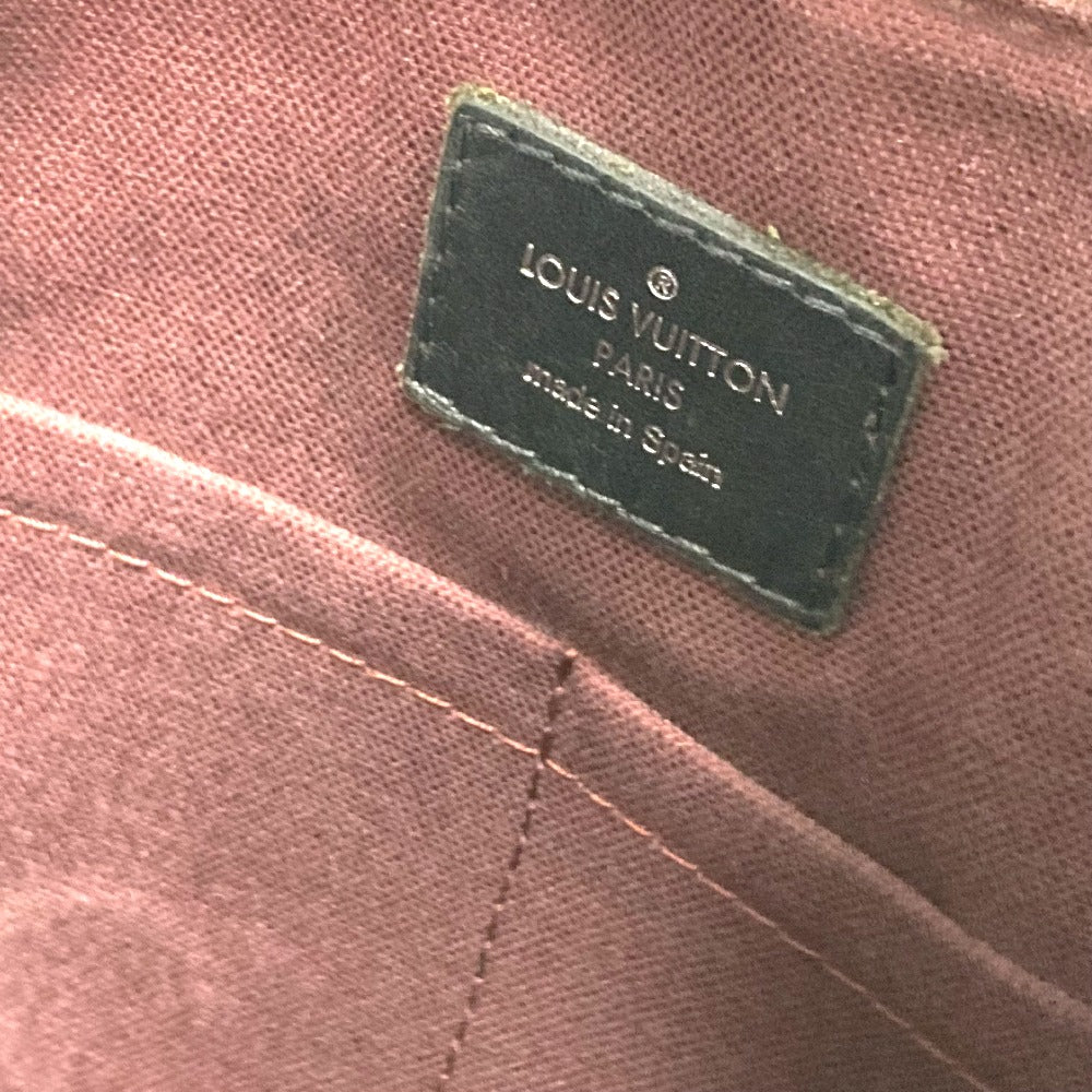 LOUIS VUITTON Shoulder Bag M40935 Monogram macacer canvas Brown Monogram macacer District PM mens Used Authentic