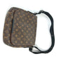 LOUIS VUITTON Shoulder Bag M40935 Monogram macacer canvas Brown Monogram macacer District PM mens Used Authentic