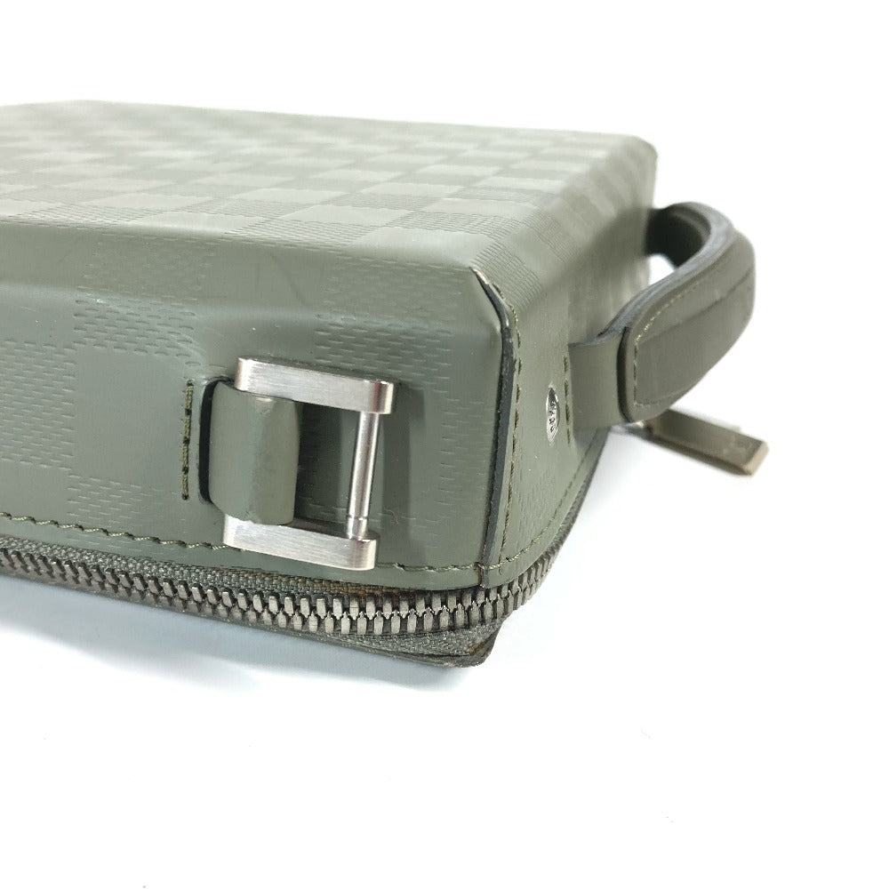 LOUIS VUITTON Handbag M92159 leather khaki Damie Grasset Blues Women Used Authentic
