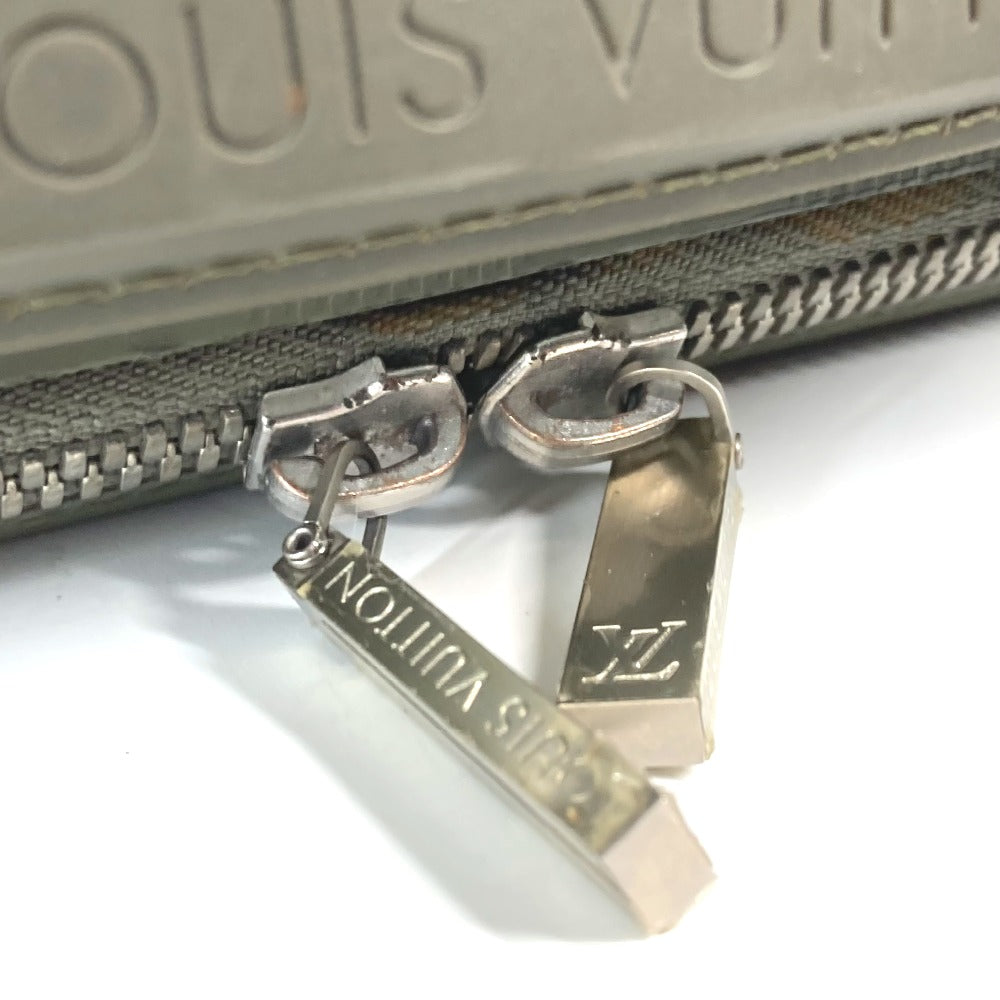 LOUIS VUITTON Handbag M92159 leather khaki Damie Grasset Blues Women Used Authentic