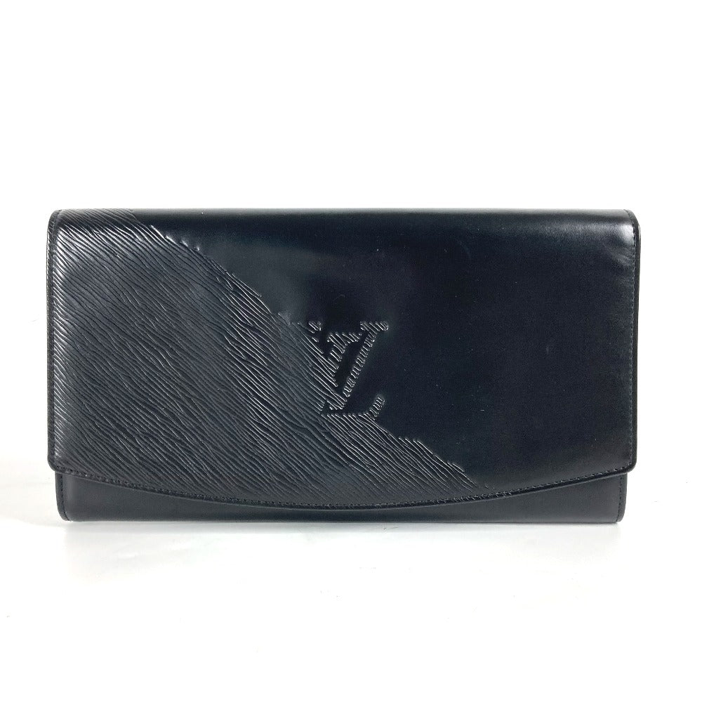 LOUIS VUITTON Clutch bag M63962 leather black Opera line Aegean mens Used Authentic