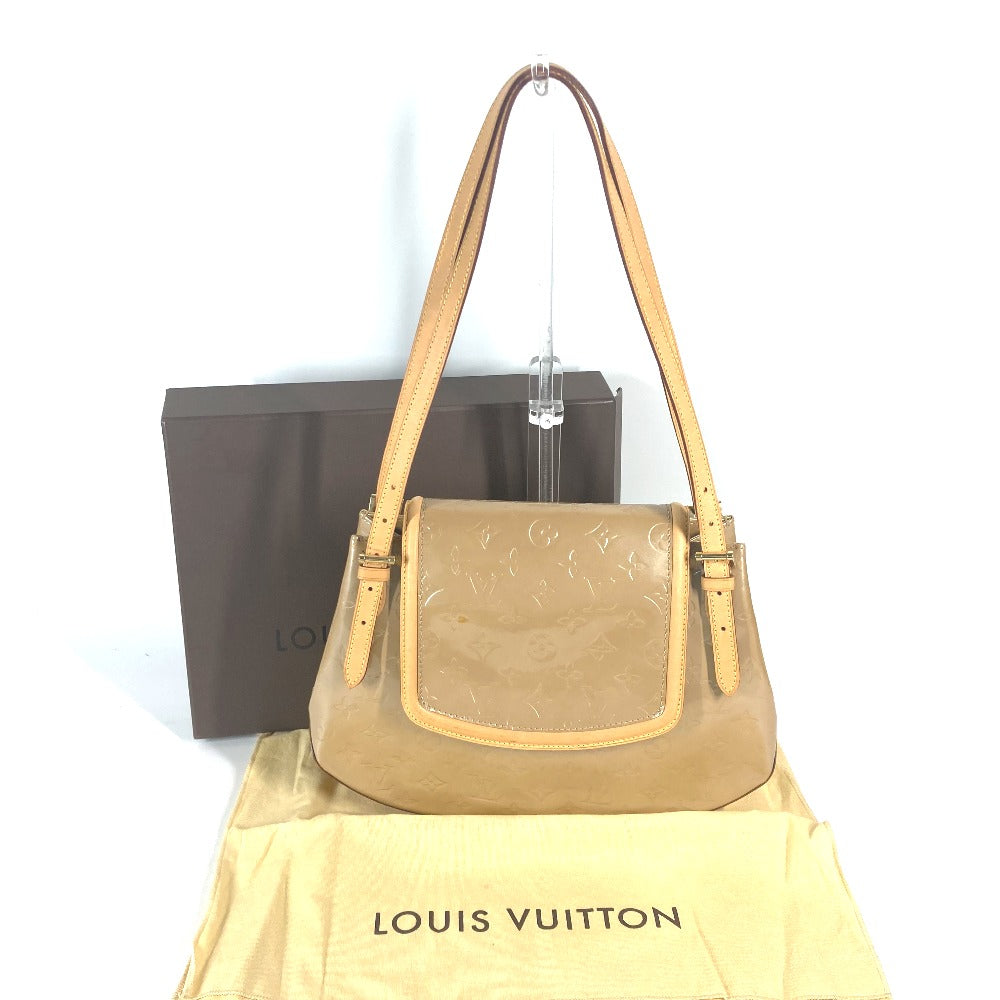LOUIS VUITTON Shoulder Bag Monogram Vernis Canvas beige Monogram Vernis Biscayne Bay GM Women Used Authentic