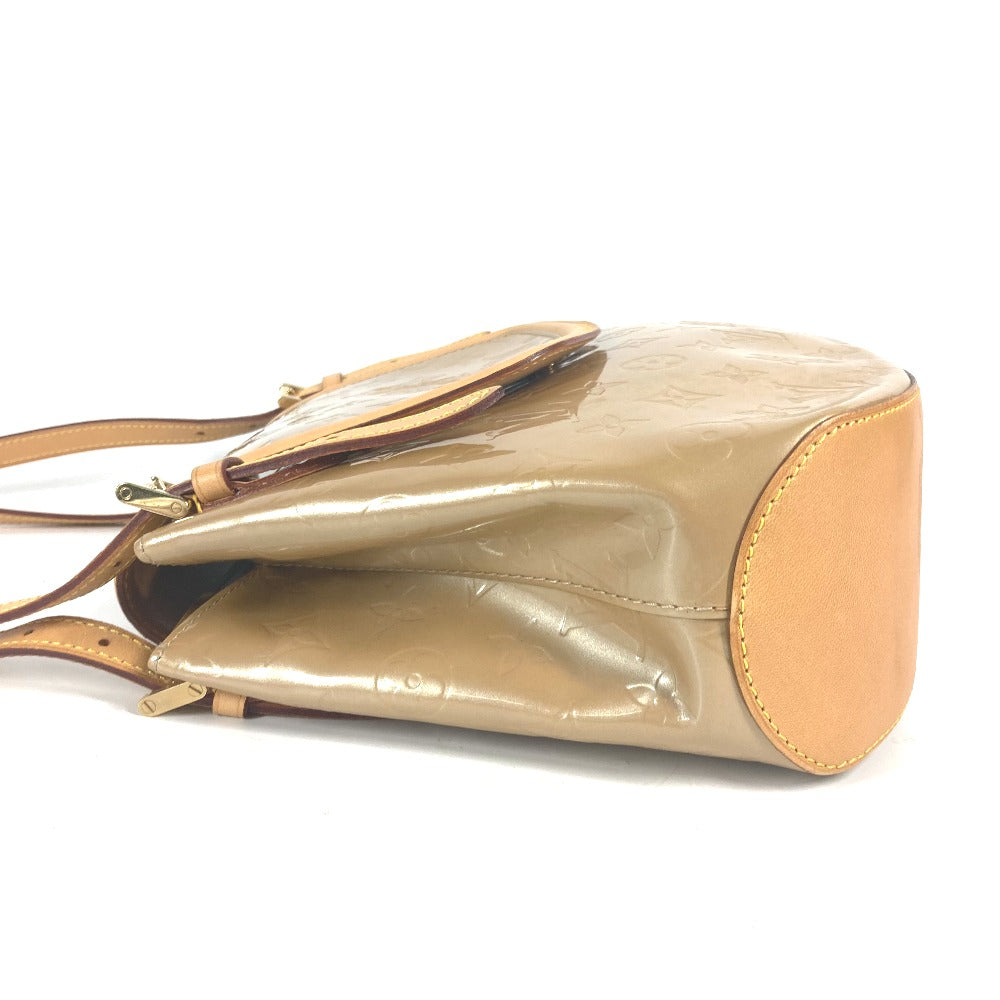 LOUIS VUITTON Shoulder Bag Monogram Vernis Canvas beige Monogram Vernis Biscayne Bay GM Women Used Authentic