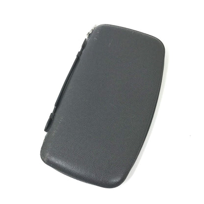 LOUIS VUITTON Long Wallet Purse M30652 Taiga Leather black Taiga Organizer Atoll