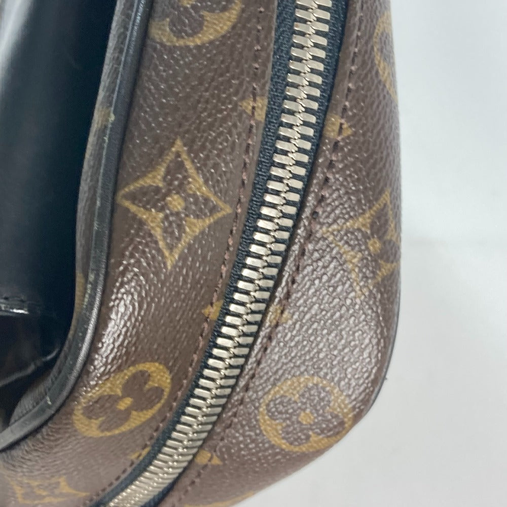 LOUIS VUITTON Business bag M56719 Monogram canvas, leather Brown Monogram macacer Soft briefcase mens Used Authentic