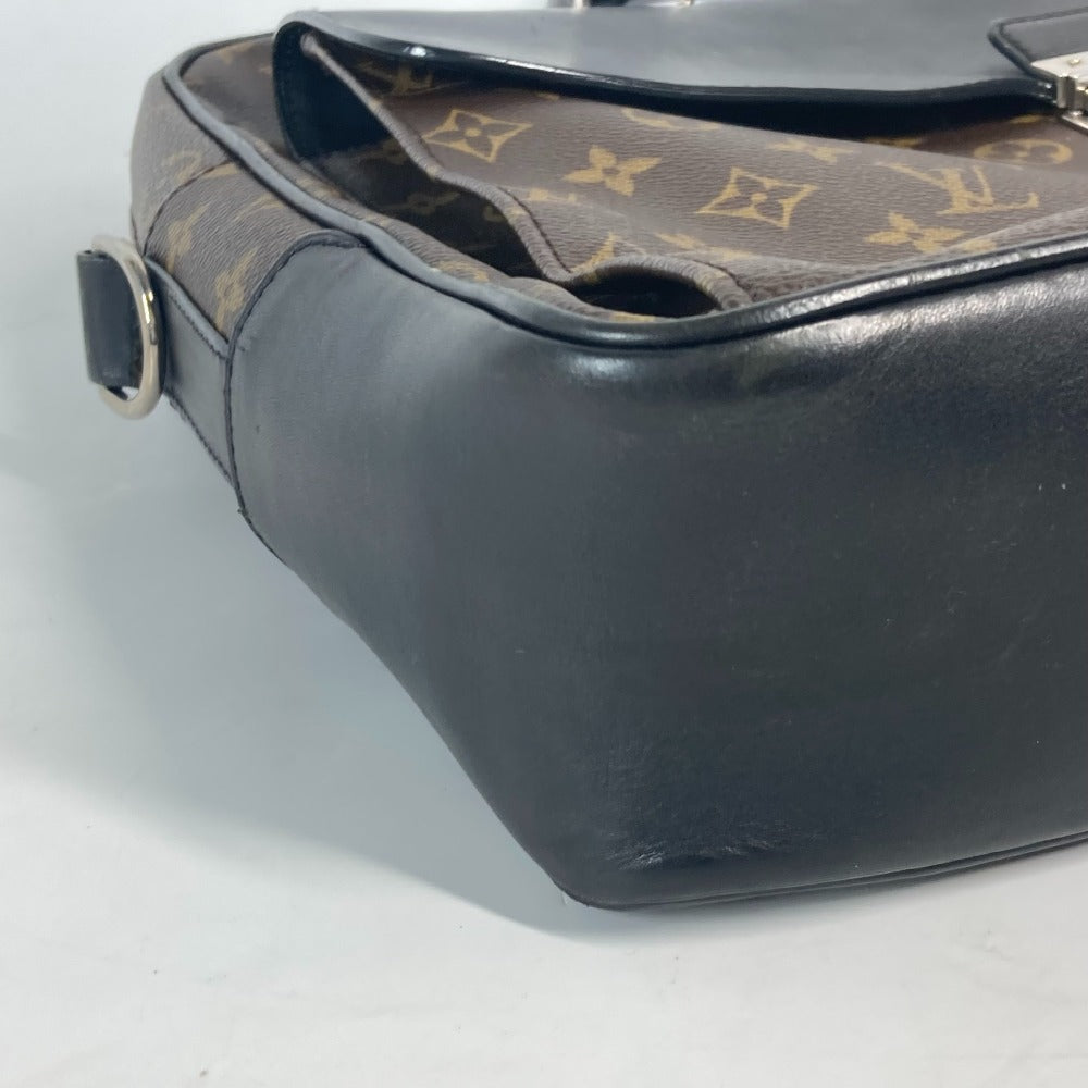 LOUIS VUITTON Business bag M56719 Monogram canvas, leather Brown Monogram macacer Soft briefcase mens Used Authentic