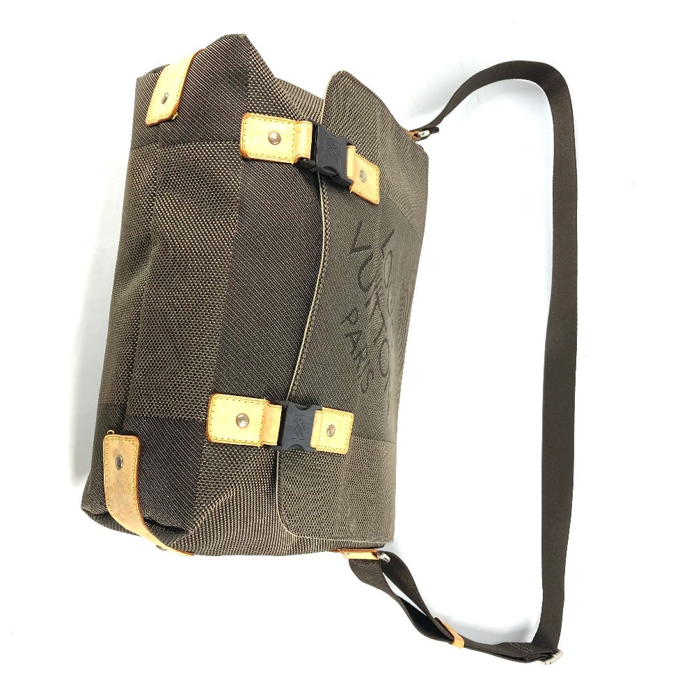 LOUIS VUITTON Shoulder Bag M93077 Damier Jean Canvas khaki Damier Jean Roux mens Used Authentic