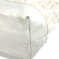 FENDI Shoulder Bag 8BH185 Leather / canvas white Bag Shoulder Bag Tote Bag Zucca logo metal plate Women Used Authentic