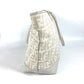 FENDI Shoulder Bag 8BH185 Leather / canvas white Bag Shoulder Bag Tote Bag Zucca logo metal plate Women Used Authentic