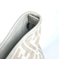 FENDI Shoulder Bag 8BH185 Leather / canvas white Bag Shoulder Bag Tote Bag Zucca logo metal plate Women Used Authentic